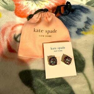 Kate Spade Square Stud glitter earrings. Re-poshing!